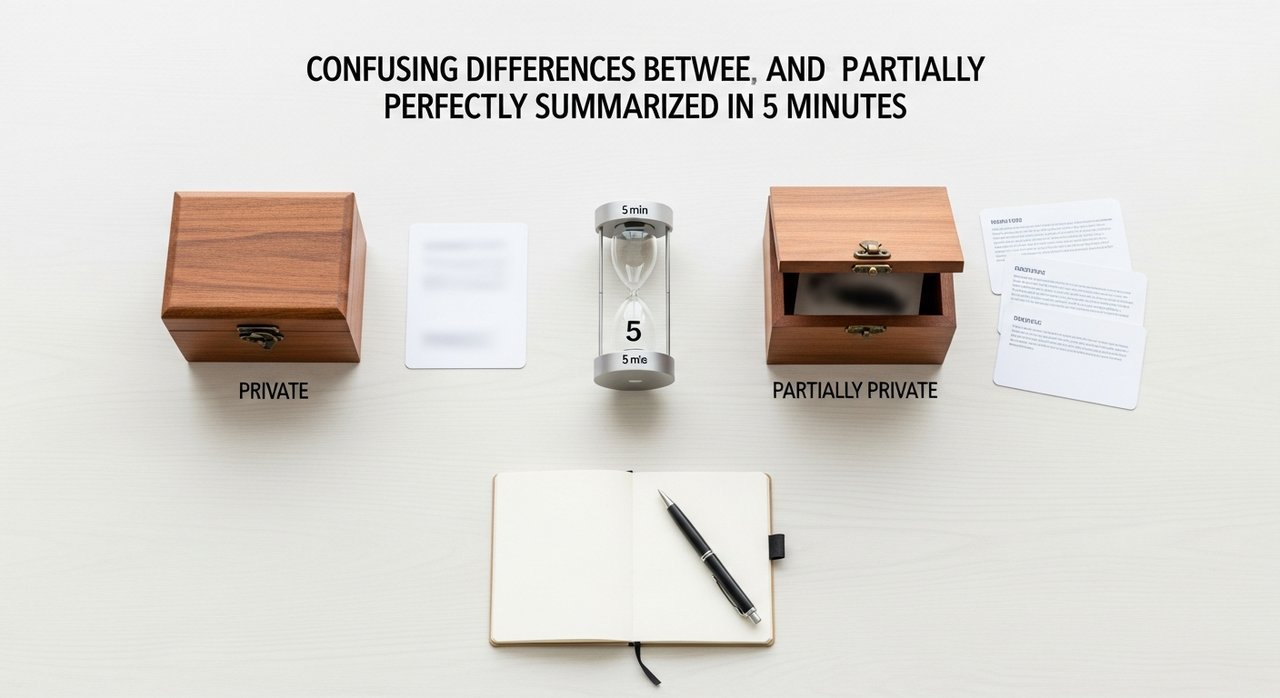 헷갈리는 비공개와 일부공개 차이, 5분 만에 완벽 총정리!