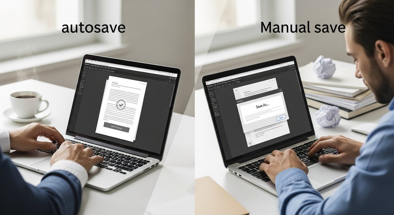 놓치면 후회! ‘자동저장’과 ‘수동저장’ 문서 작업 시 차이 4가지 핵심