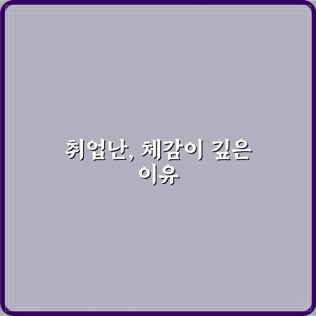 취업난 뜻 왜 체감이 더 심할까 심층분석 7가지 핵심원인