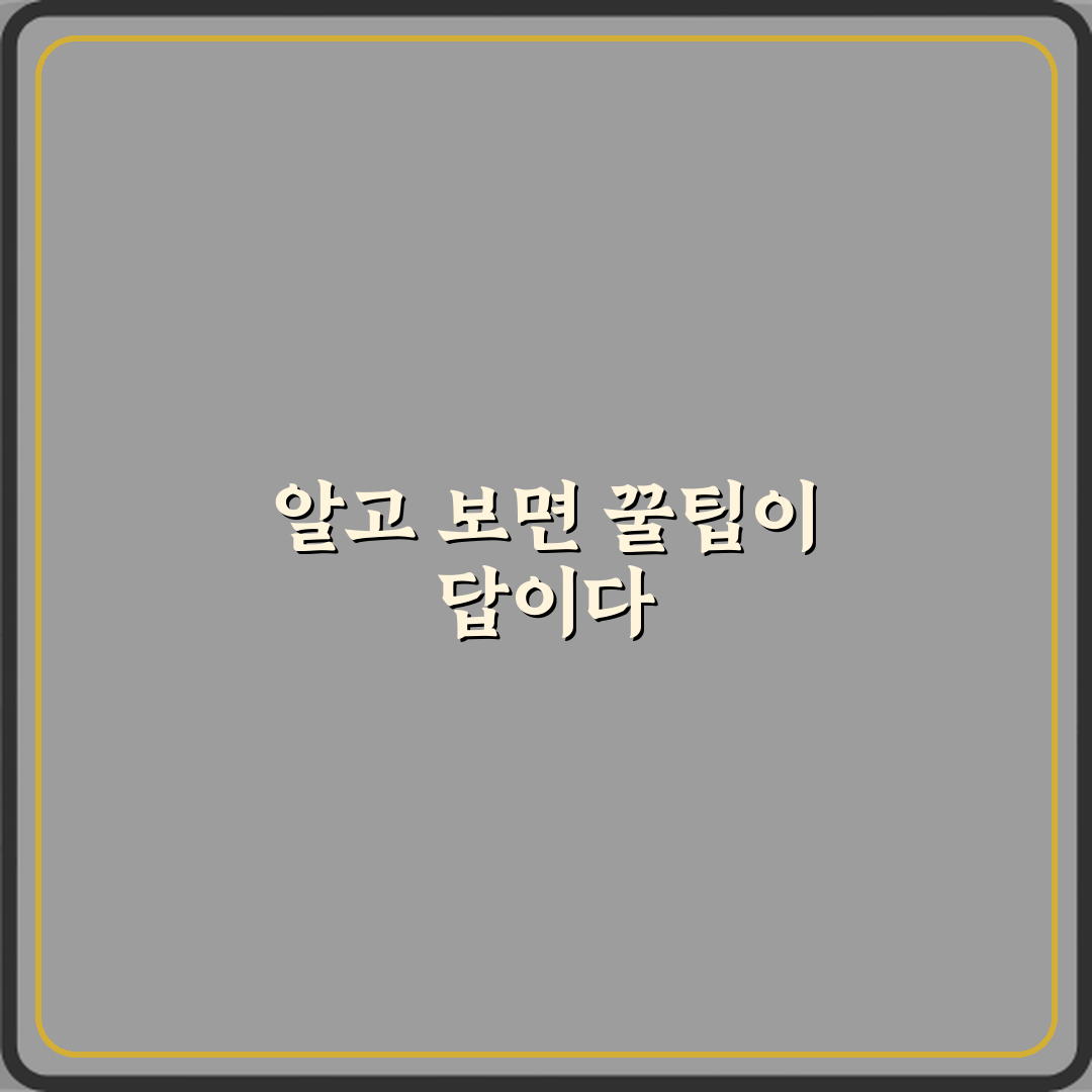 꿀팁 뜻 사람들이 꿀팁을 계속 검색하는 이유 체험기, 직접 써보니 꿀팁 맞더라고요